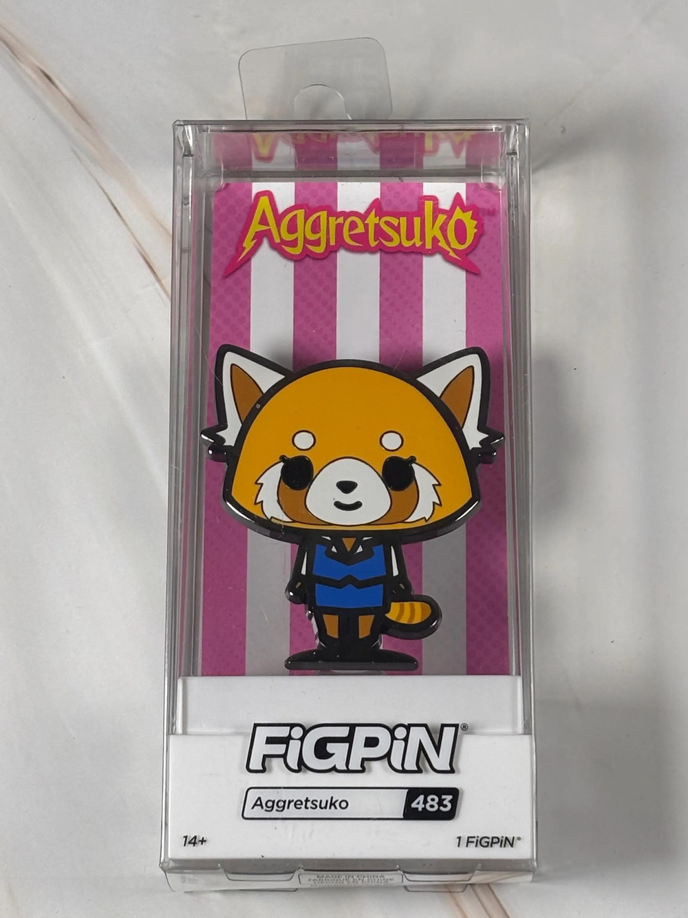 FiGPiN Classic Sanrio Aggrestuko Cat #483 New Collectible Enamel Pin